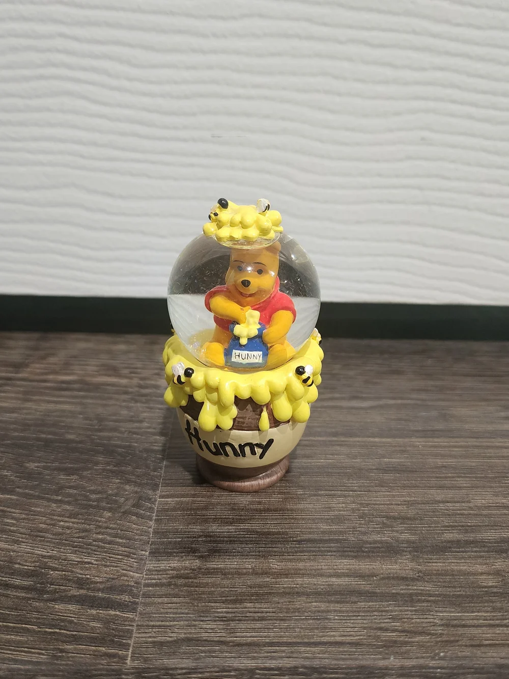Winnie the Pooh Yellow Honey Pot Snow Globe- Small